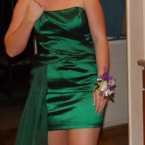 Emerald green prom dress homecoming formal